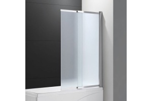 Шторка на ванну Cezares Slider VF-11-90/150-P-Cr стекло рифленое