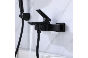 Смеситель для ванны Comforty черный матовый - 2