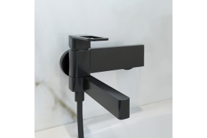 Смеситель Iddis Slide для ванны с душем, матовый черный SLIBL00i02WA - 3