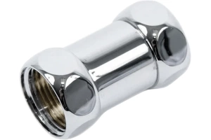 Прямое соединение для полотенцесушителя Terminus хром