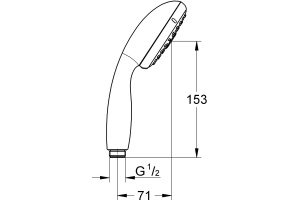 Душевая лейка Grohe New Tempesta 28419002 - 2