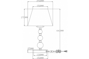 Настольная лампа декоративная Moderli Feels V2612-1T - 2
