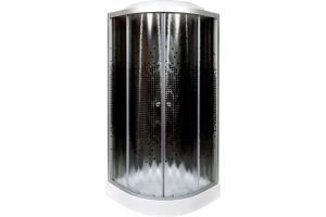 Душевая кабина Deto L 100х100 стандартная, черный (L801BLACK)