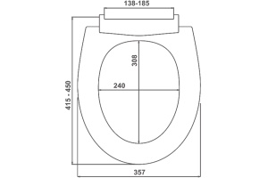 Крышка-сиденье Cersanit Trento S-DS-TRENTO-PL-t с микролифтом - 3