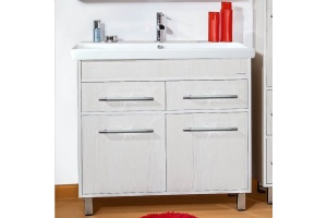 Тумба с раковиной Бриклаер Чили 90 светлая лиственница С