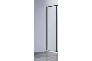Боковая стенка Vincea Slim-N 80х195 профиль черный стекло прозрачное