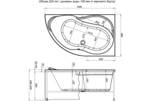 Экран для ванны фронтальный AQUANET Graciosa (00175949) - 2
