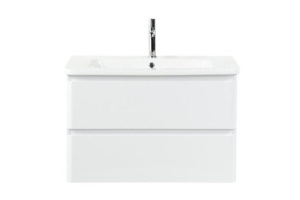 Тумба под раковину Cezares Eco-Cer 77х50 Bianco Lucido (ECO-CER-800-2C-SO-BL)