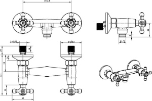Смеситель Boheme Medici Presente 314 для душа - 2