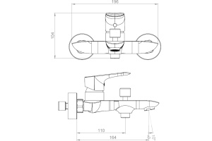 Смеситель для ванны с душем STWORKI by Damixa Мосс HFMOS10000 - 2