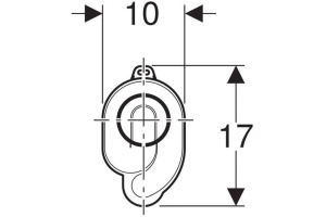 Сифон для писсуара, горизонтальный, d50 - 2