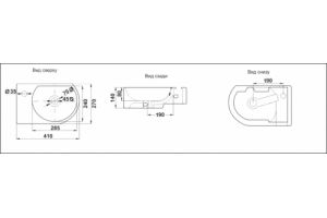 Раковина подвесная Ceramalux N 41 белый (9273L) - 2