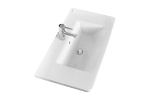 Тумба с раковиной Misty Адель 60 белая матовая - 3