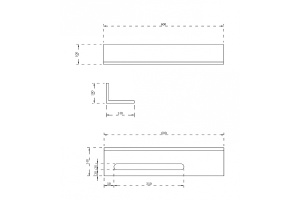 Полка с полотенцедержателем для ванной комнаты Abber Stein белая матовая - 2