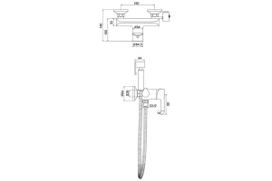 Смеситель с гигиеническим душем Gappo G03-8 G2003-8 - 2