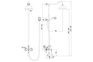 Душевая стойка Lemark Villa (LM4862B) - 2