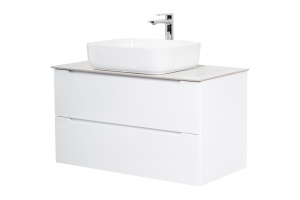 Тумба со столешницей и раковиной BelBagno Etna 100 белый матовый - 2