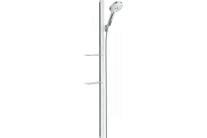 Душевой набор Hansgrohe Raindance Select S 120 3jet со штангой 150 см и мыльницей, белый/хром 27646400