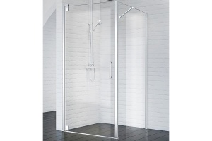 Душевой уголок BelBagno Marmi 100х80 профиль хром стекло прозрачное