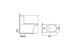 Бачок унитаза Vincea Piatti белый - 2