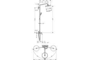 Душевая стойка Hansgrohe Croma 27222000 - 2