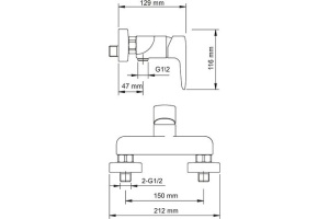 Смеситель Wasserkraft Vils 5602 для душа - 3