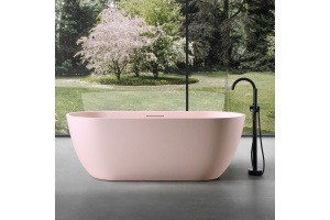 Ванна из искусственного камня ABBER Frankfurt AM9941MP розовая матовая