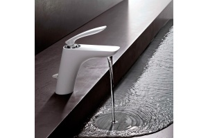 Смеситель для раковины Kludi  белый, хром (520239175) - 2