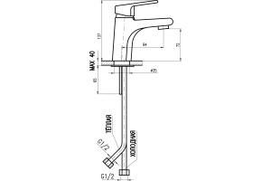 Смеситель для раковины Rav Slezak Colorado хром (CO126.5) - 3