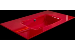 Раковина - столешница Armadi Art Lucido 100 бордо