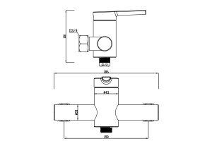 Swedbe Diana Смеситель для душа 1020