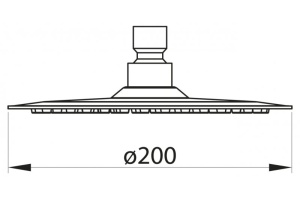 Верхний душ Belbagno Nova (BB-SLDC1-IN) - 2