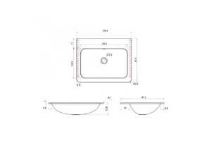 Мебельная раковина Vincea 60 черная - 2