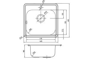 Мойка кухонная Iddis Strit STR48P0i77 - 2