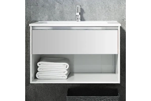 Тумба под раковину Sanvit Контур 75 белый глянец