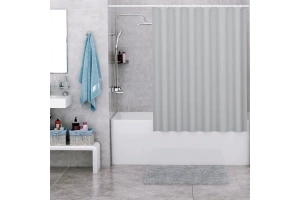 Штора для ванной Wasserkraft Vils 240х200 серый - 2