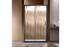 Душевая дверь в нишу Vincea Garda VDS-1G120CHB 120 см, профиль черный, стекло шиншилла