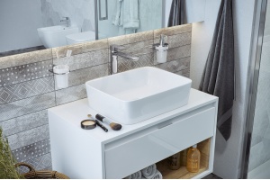 Дозатор жидкого мыла подвесной EXCELLENT Kobo хром - 3