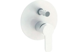 Смеситель Cezares Laconico C VDI BLC С ВНУТРЕННЕЙ ЧАСТЬЮ, белый