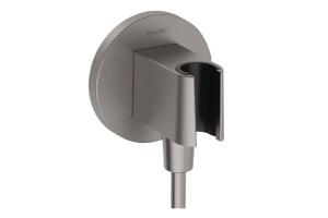 Шланговое подключение Hansgrohe FixFit S шлифованный черный хром