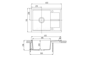 Мойка кух. ДЕЛИЯ 65 графит - 2