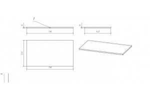 Столешница MODUO 80 - 3