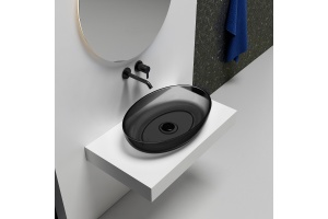 Раковина накладная ABBER Kristall 60 черный (AT2801Onyx) - 2