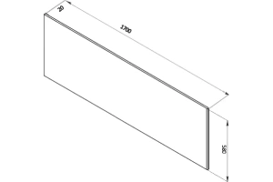Экран фронтальный Berges 170 белый - 2