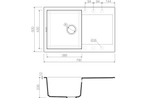 Мойка кухонная Omoikiri Sakaime 79-WH белая - 3