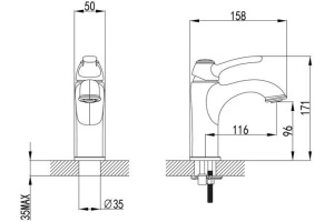 Смеситель Iddis Oldie OLDYG00i01 для раковины - 3