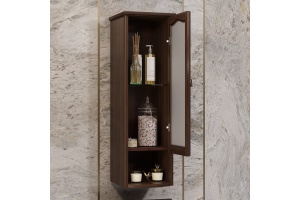 Шкаф-пенал подвесной Opadiris Риспекто правый темное дерево - 2