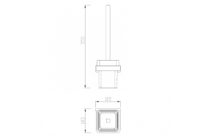 Ершик для унитаза Abber Westen черный матовый - 2