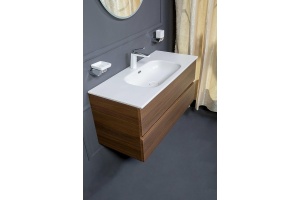 Раковина - столешница Armadi Art Vallessi 100 белый матовый - 2