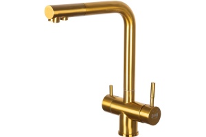 Смеситель Zorg Inox для кухонной мойки, бронза SZR-7039 BRONZE